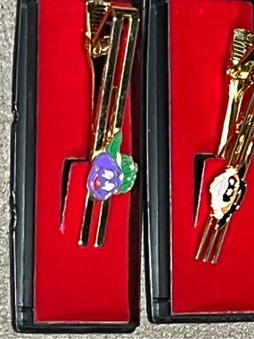 McDonald's Tie bar Clip Grimace & Hamburglar set of 2 New